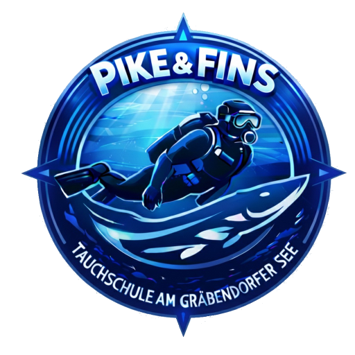 Pike and Fins Logo